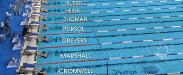 World Record – Men’s 100m Backstroke – Aaron Wells Peirsol(ｱｰﾛﾝﾋﾟｱｿﾙ)