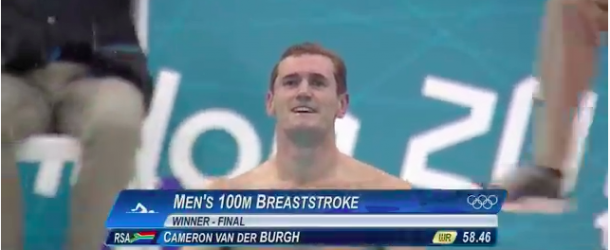World Record – Men’s 100m Breaststroke – Cameron van der Burgh(ｷｬﾒﾛﾝﾌｧﾝﾃﾞﾙﾊﾞｰｸﾞ)