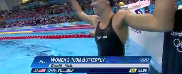 World Record – Women’s 100m Butterfly – Dana Vollmer(ﾀﾞﾅﾎﾞﾙﾏｰ)